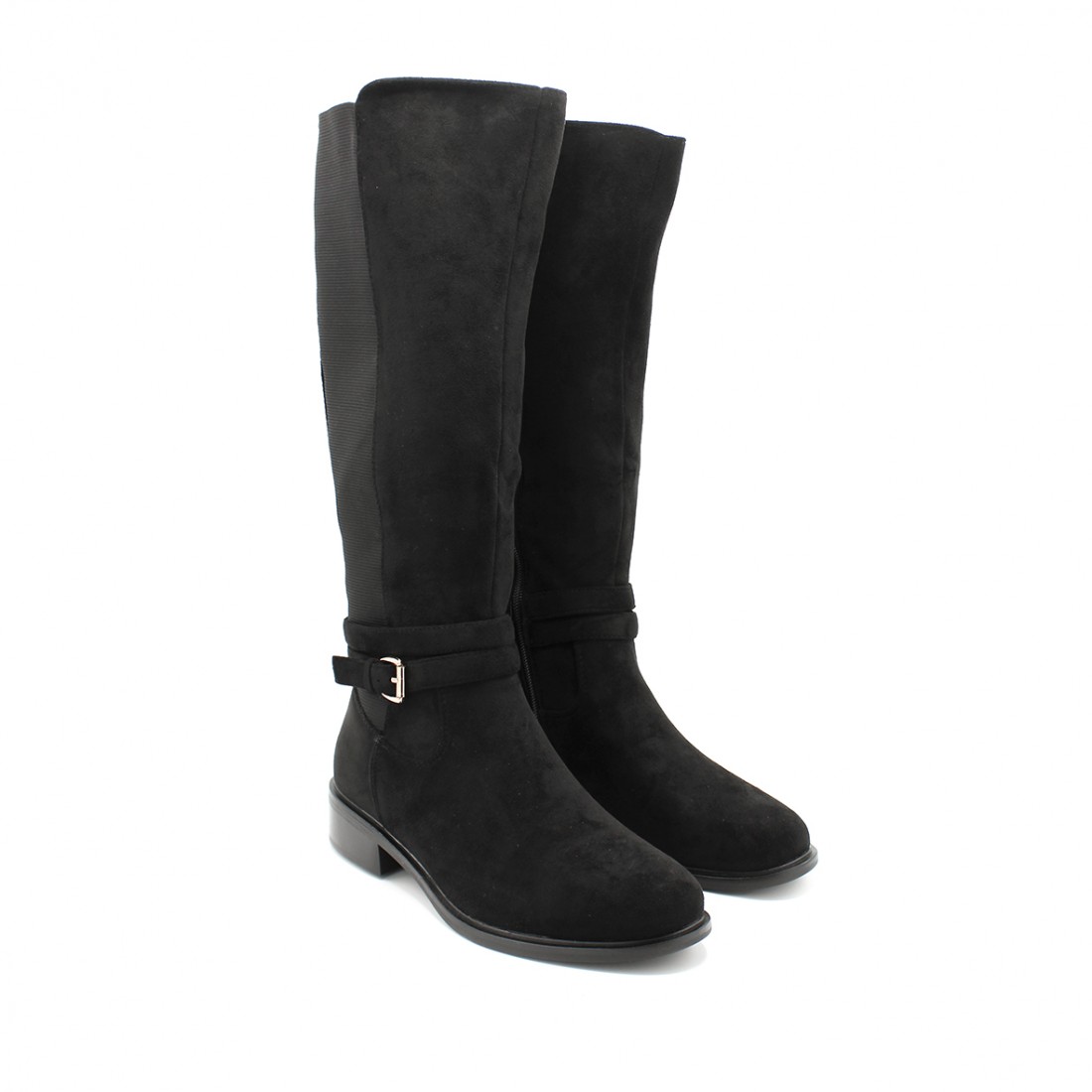 Botas Elásticas Mujer Estilo y Comodidad en Negro