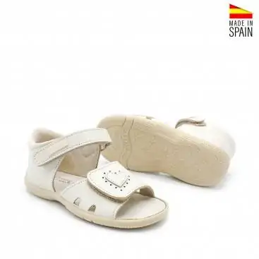 sandalia beige bebe nina