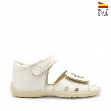 sandalia beige bebe nina