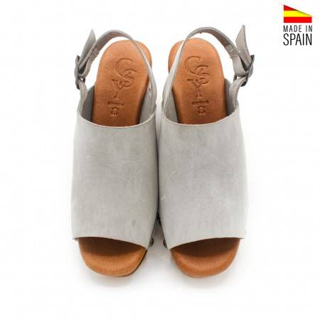 ZUECOS DE CUÑA GRISES