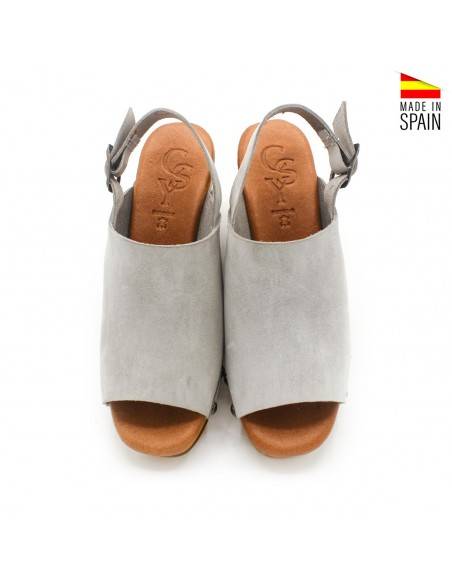 ZUECOS DE CUÑA GRISES