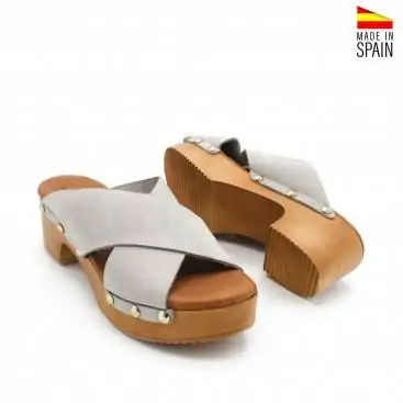 SANDALIAS GRISES DE MUJER