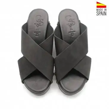 sandalia MADERA NEGRA