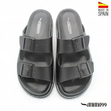 sandalia hebillas piel