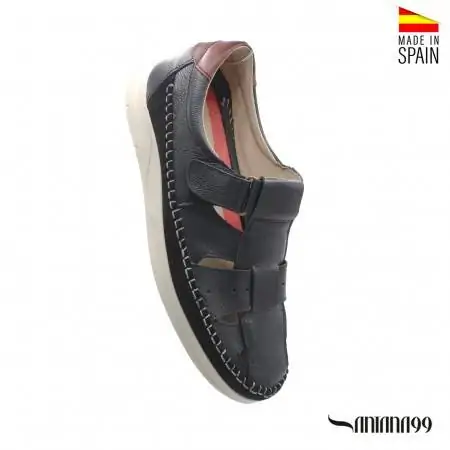 sandalia cangrejera piel hombre