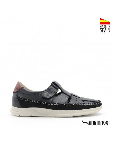 sandalias hombre azul marino