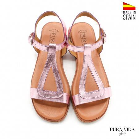 sandalias metalizadas