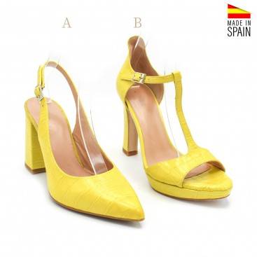zapatos fiesta amarillos