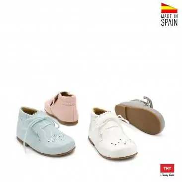 zapato abotinado unisex charol