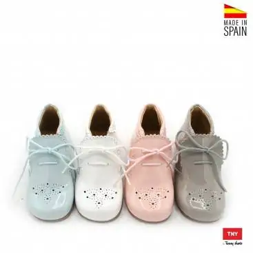 zapato abotinado unisex piel