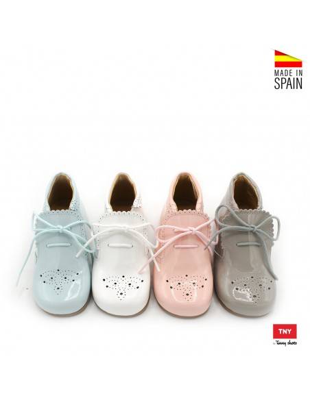 zapato abotinado unisex piel