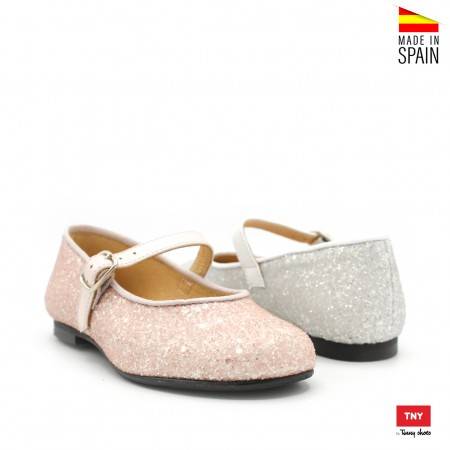 mercedita nina glitter rosa