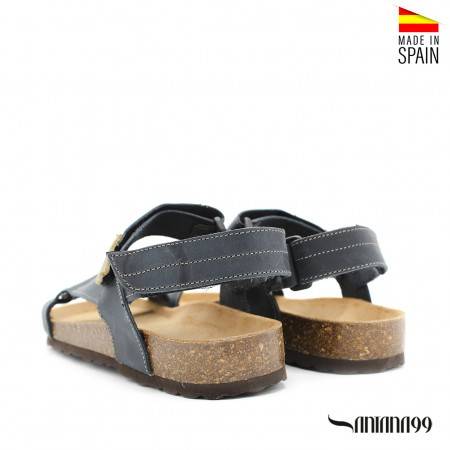 sandalias piel hombre