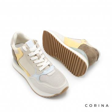 zapatillas cuña amarillas