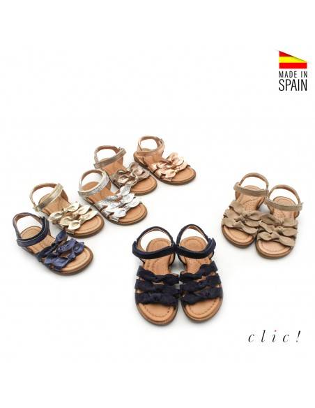 sandalias piel nina