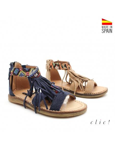 sandalias piel niña