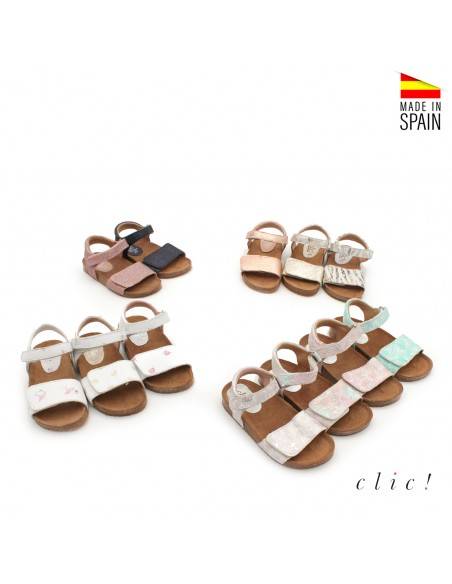 sandalias piel niña