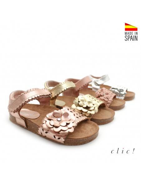 sandalias piel niña