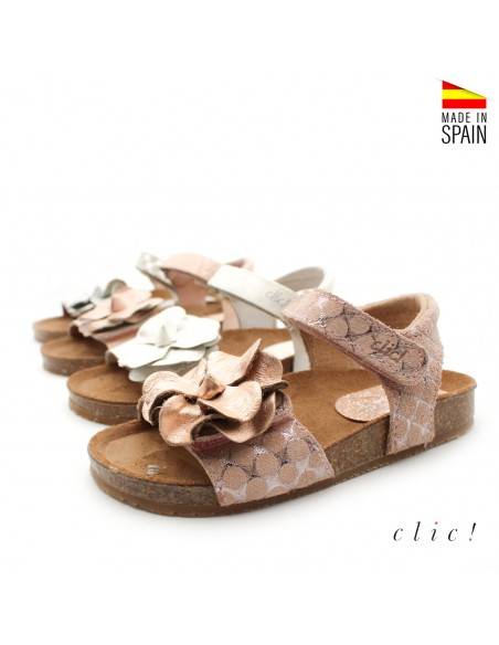 SANDALIAS BIO NIÑA METALIZADA