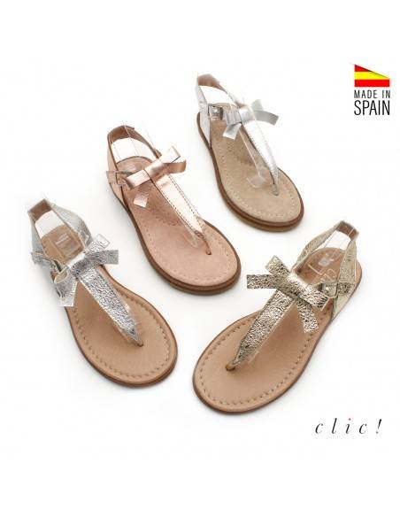 SANDALIAS NIÑA DE VESTIR metalizada