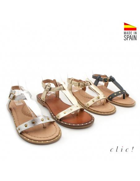 SANDALIAS NIÑA DE VESTIR metalizada