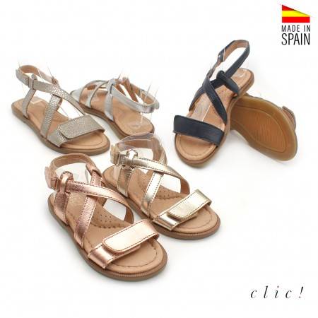 sandalias metalizadas