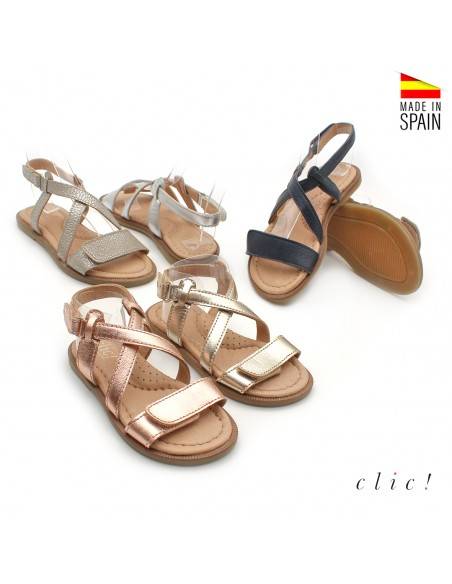 sandalias metalizadas