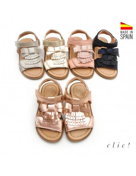 sandalias de piel para niña