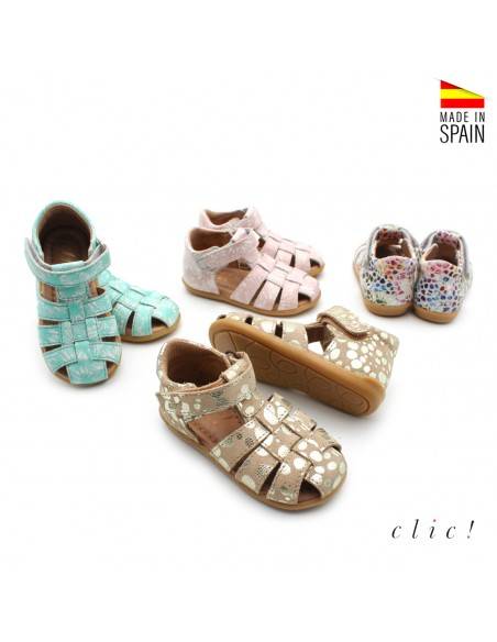 cangrejeras talon cerrado niña