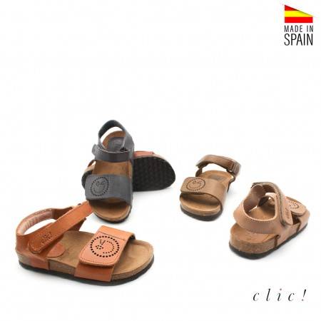 sandalias piel niño SUELA CORCHO