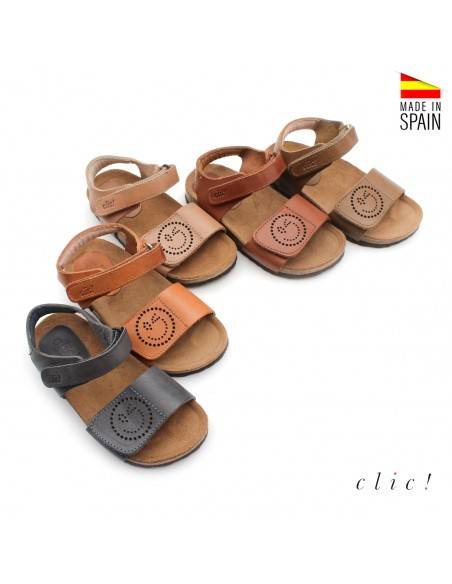 sandalias piel niño BIO
