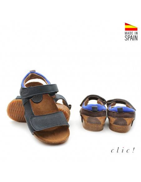 sandalias piel niño SUELA CORCHO