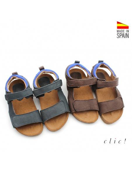 sandalias piel niño BIO