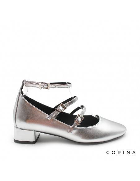 BAILARINA TACON HEBILLAS PLATA