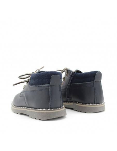 botin montaña niño azul marino
