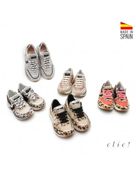 zapatillas niña piel