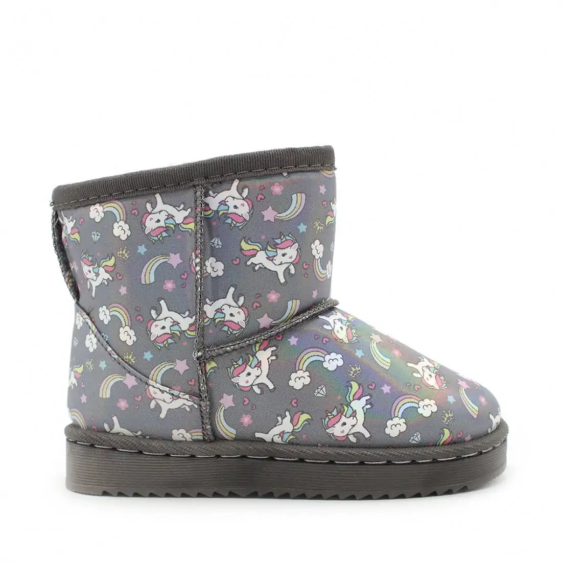 Botas Australianas Impermeables para Niñas Gris