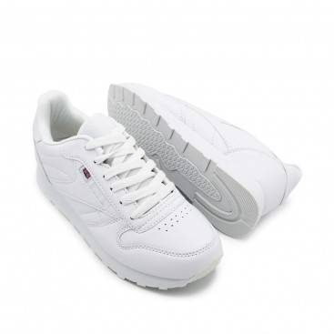 Zapatillas casual London Classic blancas vista superior