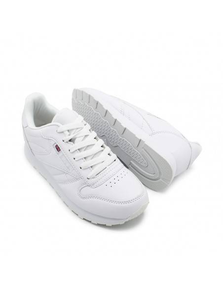 Zapatillas casual London Classic blancas vista superior