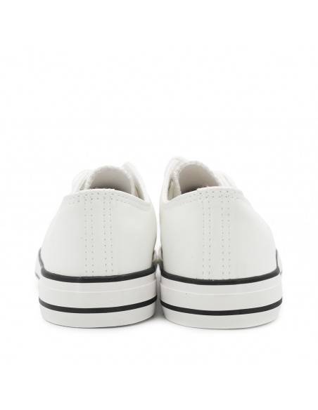 ZAPATILLA blanca POLIPIEL MUJER