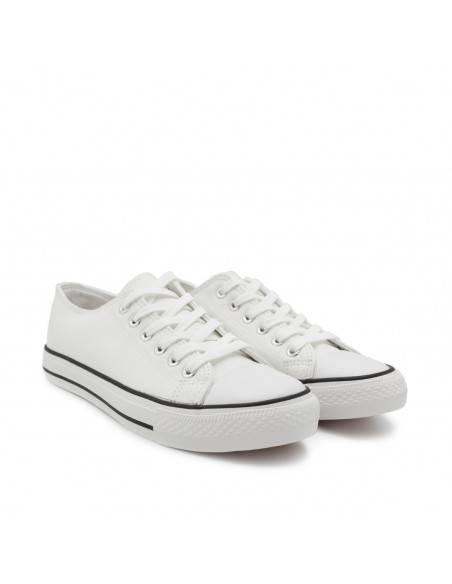 ZAPATILLAS CLON CONVERSE POLIPIEL blanca