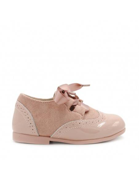 ZAPATOS DE NIÑA ROSAS OXFORD ONLINE