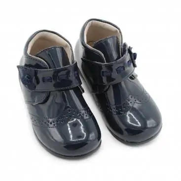 botas niña azul marino