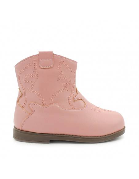 Bota cowboy rosa