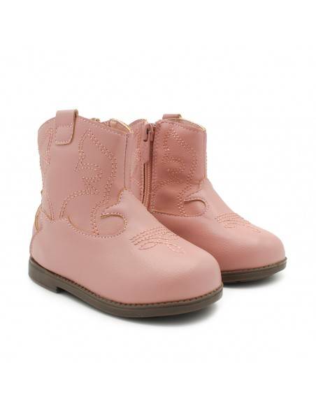 Botas niña cowboy rosas