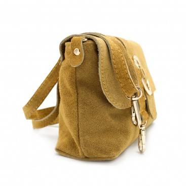 Bolso serraje mostaza