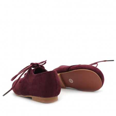 BLUCHER BURDEOS TELA