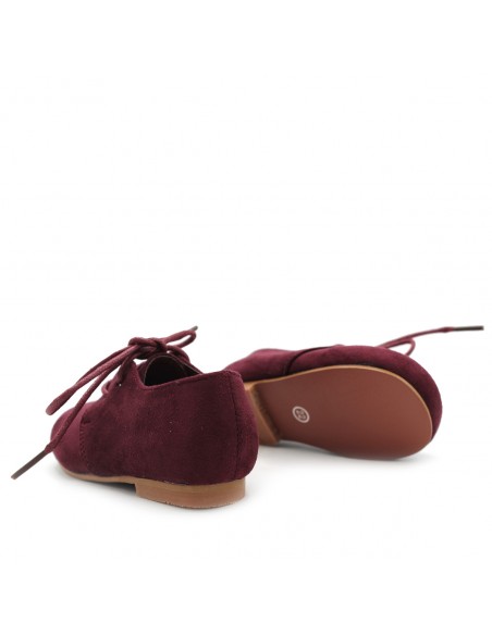 BLUCHER BURDEOS TELA