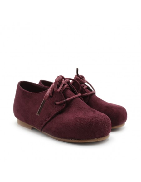 BLUCHER BURDEOS PLANTILLA PIEL