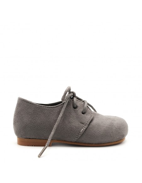 Blucher lazo gris